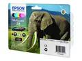 Epson 24 Multipack - 6-pack - 29.1 ml - svart, gul, cyan, magenta, lys magenta, lys cyan original - blister - blekkpatron (alternativ for: Epson 24XL) - for Expression Photo XP-55, XP-750, XP-760, XP-850, XP-860, XP-950, XP-960, XP-970