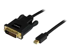 StarTech.com 3 ft Mini DisplayPort to DVI Adapter Cable Mini DP to DVI Video Converter - MDP to DVI Cable for Mac / PC 1920x1200 - Black (MDP2DVIMM3B) - DisplayPort-kabel - 91.44 cm