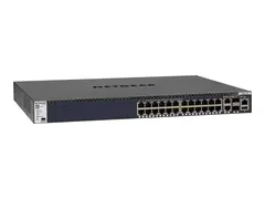 NETGEAR M4300-28G - Switch - L3 Styrt - 2 x 10/100/1000/10000 + 2 x 10 Gigabit SFP+ + 24 x 10/100/1000 - front til bakside-luftflyt - rackmonterbar