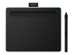 Wacom Intuos S with Bluetooth - Digitaliserer h&#248;yre- og venstreh&#229;ndet - 15.2 x 9.6 cm - elektromagnetisk - 5 knapper - tr&#229;dl&#248;s, kablet - USB, Bluetooth 4.2 - pistasiegr&#248;nn