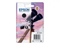 Epson 502 - 4.6 ml - svart - original blister - blekkpatron - for Expression Home XP-5100, 5105, 5150, 5155; WorkForce WF-2860, 2865, 2880, 2885