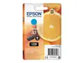 Epson 33 - 4.5 ml - cyan - original blister - blekkpatron - for Expression Home XP-635, 830; Expression Premium XP-530, 540, 630, 635, 640, 645, 830, 900