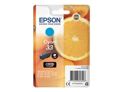 Epson 33 - 4.5 ml - cyan - original - blister blekkpatron - for Expression Home XP-635, 830; Expression Premium XP-530, 540, 630, 635, 640, 645, 830, 900