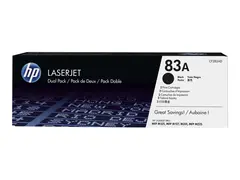 HP 83A - 2-pack - svart - original LaserJet - tonerpatron (CF283AD) - for LaserJet Pro M201, M202, MFP M125, MFP M127, MFP M225