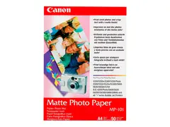 Canon MP-101 - Matt - A4 (210 x 297 mm) 50 ark fotopapir for PIXMA iP90, iX7000, MG8250, MP490, MP550, MP560, MP960, MX330, PRO-1, PRO-10, 100, TS7450