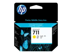 HP 711 - 29 ml - gul - original - DesignJet blekkpatron - for DesignJet T100, T120, T120 ePrinter, T125, T130, T520, T520 ePrinter, T525, T530