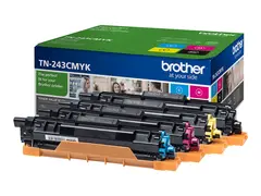 Brother TN243CMYK Value Pack - 4-pack - svart, gul, cyan, magenta original - tonerpatron - for Brother DCP-L3510, L3517, L3550, HL-L3210, L3230, L3270, MFC-L3710, L3730, L3750, L3770