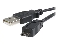 StarTech.com 1m Micro USB Cable A to Micro B USB-kabel - USB (hann) til Micro-USB type B (hann) - USB 2.0 - 1 m - svart