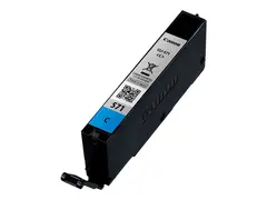 Canon CLI-571C - 7 ml - cyan - original blekkbeholder - for PIXMA TS5051, TS5053, TS5055, TS6050, TS6051, TS6052, TS8051, TS8052, TS9050, TS9055