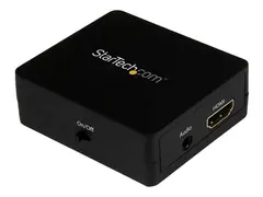 StarTech.com HDMI Audio Extractor HDMI to 3.5mm Audio Converter - 2.1 Stereo Audio - 1080p (HD2A) - HDMI-lydsignalutskiller