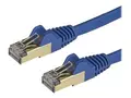 STARTECH.COM CAT6a Ethernet Cable - 3m - Blue Network Cable - Snagless RJ45 Cab