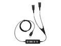 Jabra LINK 265 - Hodesettadapter USB hann til Quick Disconnect