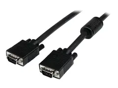 StarTech.com 10m Coax High Resolution Monitor VGA Cable HD15 M/M VGA-kabel - HD-15 (VGA) (hann) til HD-15 (VGA) (hann) - 10 m - formst&#248;pt - svart