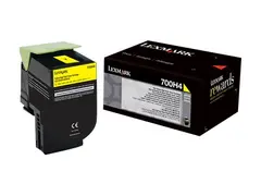 Lexmark 700H4 - H&#248;y ytelse - gul original - tonerpatron LCCP - for Lexmark CS310dn, CS310n, CS410dn, CS410dtn, CS410n