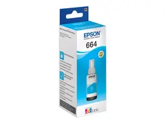 Epson T6642 - 70 ml - cyan - original - blekkrefill for EcoTank ET-14000, ET-16500, ET-2500, ET-2550, ET-2600, ET-2650, ET-3600, ET-4500, ET-4550