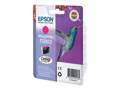 Epson T0803 - Magenta - original bl&#230;re med RF/lyd-alarm - blekkpatron - for Stylus Photo P50, PX650, PX660, PX700, PX710, PX720, PX730, PX800, PX810, PX820, PX830