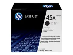 HP 45A - Svart - original - LaserJet - tonerpatron (Q5945A) for LaserJet 4345mfp, 4345x, 4345xm, 4345xs, M4345, M4345x, M4345xm, M4345xs