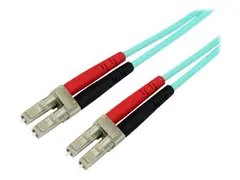 StarTech.com 2m Fiber Optic Cable 10 Gb Aqua - Multimode Duplex 50/125 - LSZH - LC/LC - OM3 - LC to LC Fiber Patch Cable - Koblingskabel - LC multimodus (hann) til LC multimodus (hann) - 2 m - fiberoptisk - dupleks - 50 / 125 mikroner - akvamarin - for P/N: J9152AST, MASFP10GBSR, SFP10GBLRMST, SFP10GBSRST, SFP10GSRSST, SFP10GSRXST