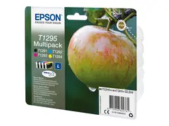 Epson T1295 Multipack - 4-pack 32.2 ml - L-st&#248;rrelse - svart, gul, cyan, magenta - original - blekkpatron - for Stylus SX230, SX235, SX430, SX438; WorkForce WF-3010, 3520, 3530, 3540, 7015, 7515, 7525