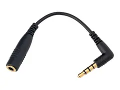 Sennheiser - Audioadapter - minijakk hunn rett til minijakk hann vinklet for Sennheiser SP 20, SP 20 ML