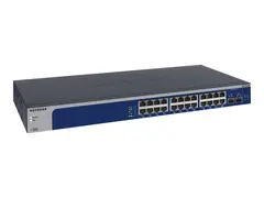 NETGEAR Plus XS724EM - Switch - smart 22 x 100/1000/2.5G/5G/10GBase-T + 2 x kombo 10 Gigabit SFP+ - stasjon&#230;r, rackmonterbar