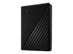 WD My Passport WDBPKJ0050BBK - Harddisk - kryptert 5 TB - ekstern (b&#230;rbar) - USB 3.2 Gen 1 - 5400 rpm - 256-bit AES - svart