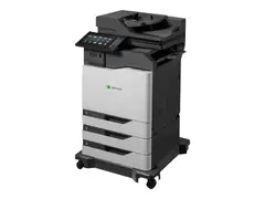 Lexmark CX825dte - Multifunksjonsskriver farge - laser - Legal (216 x 356 mm)/A4 (210 x 297 mm) (original) - A4/Legal (medie) - opp til 52 spm (kopiering) - opp til 52 spm (trykking) - 1750 ark - 33.6 kbps - USB 2.0, Gigabit LAN, USB-vert