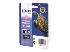 Epson T1576 - 25.9 ml - livlig lys magenta original - blister - blekkpatron - for Stylus Photo R3000