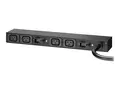 APC Basic Rack PDU AP6032A - Str&#248;mfordelerenhet (kan monteres i rack) AC 200-240 V - inngang: IEC 60309 32A - utgangskontakter: 4 (IEC 60320 C19 16A) - 3.65 m kabel - for P/N: AR3103SP, AR3106SP, SRT1000RMXLI, SRT1000RMXLI-NC, SRT10RMXLIX806, SRT5KRMXLW-TW