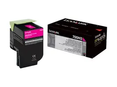 Lexmark 700H3 - H&#248;y ytelse - magenta - original tonerpatron LCCP - for Lexmark CS310dn, CS310n, CS410dn, CS410dtn, CS410n