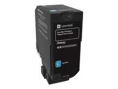 Lexmark - H&#248;y ytelse - cyan - original tonerpatron LCCP, LRP - for Lexmark CS725de, CS725dte