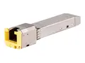 HPE Aruba Cat5e - SFP (mini-GBIC) transceivermodul 1GbE - 1000Base-T - RJ-45 - opp til 100 m - for Edgeline e920; HPE Aruba 6000 12, 6000 24, 6000 48, 6200F 12, 6200M 24; CX 10000, 8360