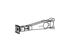 Ergotron 400 Series - Monteringssett (leddarm, sokkel, VESA-adapterplate) for LCD-skjerm - gr&#229; - skjermst&#248;rrelse: inntil 32&quot; - veggmonterbar - for Ergotron 400 Series