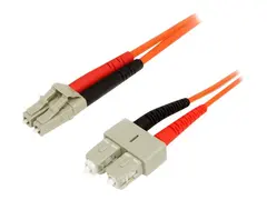 StarTech.com 2m Fiber Optic Cable - Multimode Duplex 62.5/125 LSZH - LC/SC - OM1 - LC to SC Fiber Patch Cable (FIBLCSC2) - Nettverkskabel - LC multimodus (hann) til SC flermodus (hann) - 2 m - fiberoptisk - dupleks - 62,5 / 125 mikroner