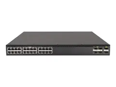 HPE FlexFabric 5710 24XGT 6QSFP+ or 2QSFP28 Switch - L3 - Styrt - 24 x 1 Gigabit / 10 Gigabit Ethernet + 6 x 40 Gigabit QSFP+ - rackmonterbar