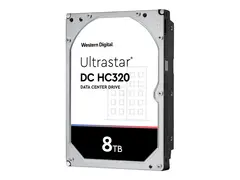 WD Ultrastar DC HC320 HUS728T8TALE6L1 Harddisk - kryptert - 8 TB - intern - 3.5&quot; - SATA 6Gb/s - 7200 rpm - buffer: 256 MB - Self-Encrypting Drive (SED), TCG Enterprise SSC