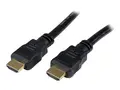 StarTech.com 0.5m High Speed HDMI Cable Ultra HD 4k x 2k HDMI Cable - HDMI to HDMI M/M - 50cm HDMI 1.4 Cable - Audio/Video Gold-Plated (HDMM50CM) - HDMI-kabel - HDMI hann til HDMI hann - 50 cm - skjermet - svart