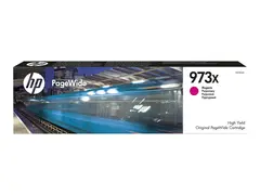 HP 973X - H&#248;y ytelse - magenta - original PageWide - blekkpatron - for PageWide Managed P55250; PageWide Pro 452, 477, 552, 577, MFP 477