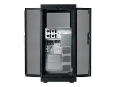 APC NetShelter SX - Rack - svart - 24U - 19&quot; for P/N: SURT15KRMXLT-1TF10K, SURT15KRMXLT-TF5, SURT20KRMXLT-1TF10K, SURT20KRMXLT-TF5