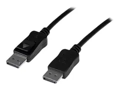 StarTech.com 50 ft DisplayPort Cable with Latches Active - 2560 x 1600 - DPCP &amp; HDCP - Male to Male DP Video Monitor Cable (DISPL15MA) - DisplayPort-kabel - DisplayPort (hann) til DisplayPort (hann) - 15 m - aktiv, l&#229;st - svart