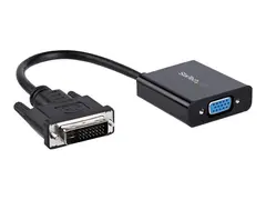 StarTech.com DVI-D to VGA Active Adapter Converter Cable 1080p - DVI to VGA Converter box (DVI2VGAE) - Video adapter - DVI-D, Micro-USB type B (kun str&#248;m) til HD-15 (VGA) (hunn) - 24.8 m - 1920 x 1200 (WUXGA)-st&#248;tte, aktiv - svart