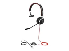 Jabra Evolve 40 MS mono - Hodesett - on-ear kablet - USB, 3,5 mm jakk - Certified for Skype for Business