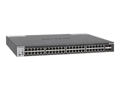 NETGEAR M4300-48X - Switch - L3 Styrt - 48 x 10 Gigabit Ethernet + 4 x delt 10 Gigabit SFP+ - front til bakside-luftflyt - rackmonterbar