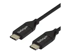 StarTech.com USB C to USB C Cable 3m / 10 ft - USB Cable Male to Male - USB-C Cable - USB-C Charge Cable - USB Type C Cable - USB 2.0 (USB2CC3M) - USB-kabel - 24 pin USB-C (hann) til 24 pin USB-C (hann) - Thunderbolt 3 / USB 2.0 - 3 m - svart - for P/N: DKT30CHD