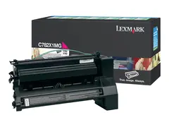 Lexmark - Ekstra h&#248;y ytelse - magenta - original tonerpatron LCCP, LRP - for Lexmark C782dn, C782dtn, C782n, X782e, X782e MFP, X782e Page Plus Solution