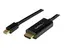 StarTech.com Mini DisplayPort to HDMI converter cable 3 ft (1m) - mDP to HDMI adapter with built-in cable - (M / M) Ultra HD 4K (MDP2HDMM1MB) - Adapterkabel - Mini DisplayPort hann til HDMI hann - 1 m - svart - 4K-st&#248;tte