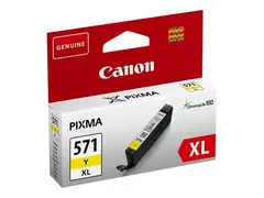 Canon CLI-571Y XL - 11 ml - H&#248;y ytelse gul - original - blekkbeholder - for PIXMA TS5051, TS5053, TS5055, TS6050, TS6051, TS6052, TS8051, TS8052, TS9050, TS9055