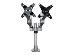 StarTech.com Desk Mount Dual Monitor Arm, Premium Articulating Monitor Arm, up to 27&quot; VESA Mount Displays, Height Adjustable Monitor Mount, Rotating/Swivel/Tilt, Desk Clamp/Grommet, Silver Easy &amp; Quick Assembly (ARMDUALPS) - Monteringssett - justerbar arm - for 2 LCD-skjermer - aluminium - s&#248;lv - skjermst&#248;rrelse: 13&quot;-27&quot; - skrivebordsmonterbar - TAA-samsvar