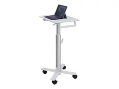 Ergotron StyleView S-Tablet Cart - Vogn - for nettbrett l&#229;sbar - pulverbelagt st&#229;l - hvit, aluminium - skjermst&#248;rrelse: inntiil 12&quot; - TAA-samsvar - for Microsoft Surface 2, 3, Pro, Pro 2, Pro 3, Pro 4, RT