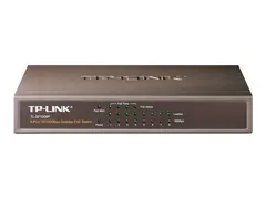 TP-Link TL-SF1008P - Switch - 4 x 10/100 (PoE) + 4 x 10/100 stasjon&#230;r - PoE